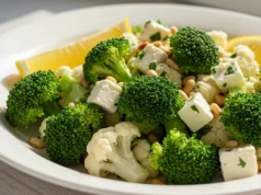 Broccoli and Cauliflower Salad With Feta