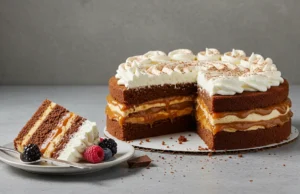 Caramel Whipped Cream Chocolate Cake