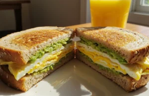 Skinny Avocado Egg Sandwich